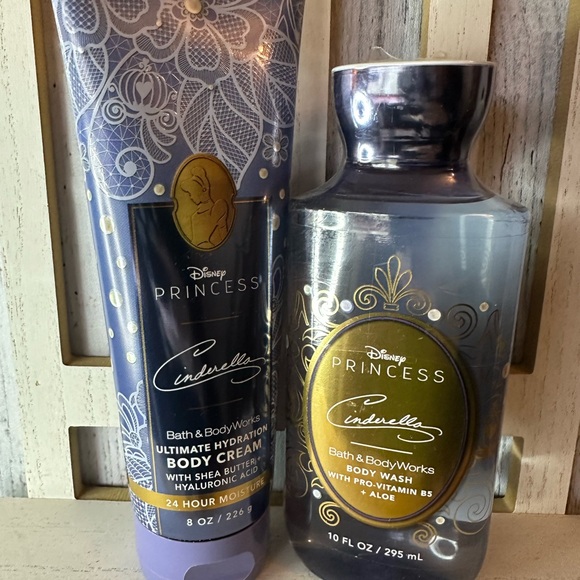 Bath & Body Works DISNEY PRINCESS CINDERELLA Hydration CREAM & BODY WASH Set X2 - Picture 5 of 5